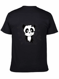 Panda Tee - Cute Graphic Black T-Shirt