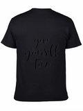 Inspirational Give Yourself Time Black T-Shirt