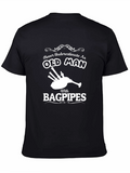 Never Underestimate Old Man With Bagpipes T-Shirt