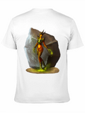 Fiery Creature Graphic Print T-Shirt