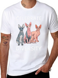Celebrate Diversity Sphynx Cat T-Shirt