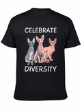 Celebrate Diversity Sphynx Cat T-Shirt