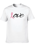 Love Breast Cancer Awareness Black Tee