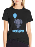 Cute Elephant Happy Birthday T-Shirt