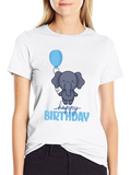 Cute Elephant Happy Birthday T-Shirt
