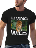 Living Wild Jaguar Graphic Tee - Black