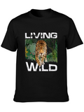 Living Wild Jaguar Graphic Tee - Black