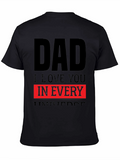 Dad I Love You in Every Universe Black T-Shirt