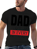 Dad I Love You in Every Universe Black T-Shirt