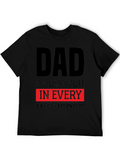 Dad I Love You in Every Universe Black T-Shirt
