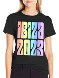 Ibiza 2023 Retro Rainbow T-Shirt