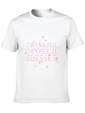 Thankful Grateful Blessed Black T-Shirt
