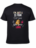 21 Year Old Girl Lion Lover T-Shirt