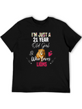 21 Year Old Girl Lion Lover T-Shirt