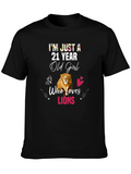 21 Year Old Girl Lion Lover T-Shirt