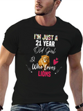 21 Year Old Girl Lion Lover T-Shirt
