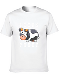 Texas Panda Cow Graphic T-Shirt