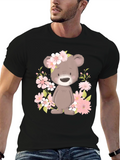 Floral Bear Graphic Tee