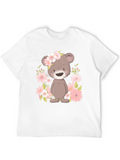 Floral Bear Graphic Tee