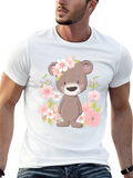 Floral Bear Graphic Tee