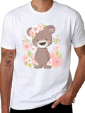 Floral Bear Graphic Tee