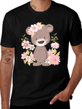 Floral Bear Graphic Tee