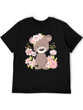 Floral Bear Graphic Tee
