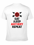 Eat Sleep Archery Repeat Graphic Tee