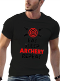 Eat Sleep Archery Repeat Graphic Tee