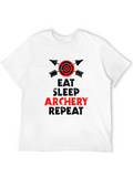 Eat Sleep Archery Repeat Graphic Tee