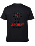 Eat Sleep Archery Repeat Graphic Tee