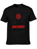 Eat Sleep Archery Repeat Graphic Tee