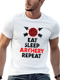 Eat Sleep Archery Repeat Graphic Tee