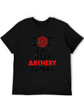 Eat Sleep Archery Repeat Graphic Tee