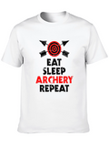 Eat Sleep Archery Repeat Graphic Tee