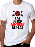 Eat Sleep Archery Repeat Graphic Tee