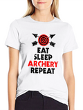 Eat Sleep Archery Repeat Graphic Tee