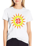 Tribal Sun Graphic Black T-Shirt
