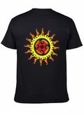 Tribal Sun Graphic Black T-Shirt