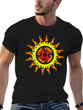 Tribal Sun Graphic Black T-Shirt