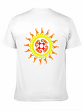 Tribal Sun Graphic Black T-Shirt