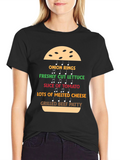 Burger Ingredients T-Shirt - Foodie Tee