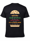 Burger Ingredients T-Shirt - Foodie Tee