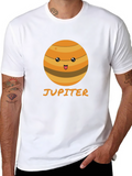Cute Jupiter Planet Graphic Tee - Astronomy T-Shirt