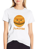 Cute Jupiter Planet Graphic Tee - Astronomy T-Shirt
