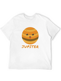 Cute Jupiter Planet Graphic Tee - Astronomy T-Shirt