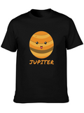 Cute Jupiter Planet Graphic Tee - Astronomy T-Shirt