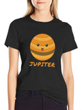 Cute Jupiter Planet Graphic Tee - Astronomy T-Shirt