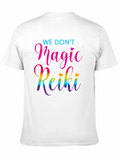 Reiki Magic T-Shirt - Black Cotton Spiritual Tee
