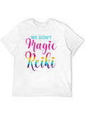 Reiki Magic T-Shirt - Black Cotton Spiritual Tee